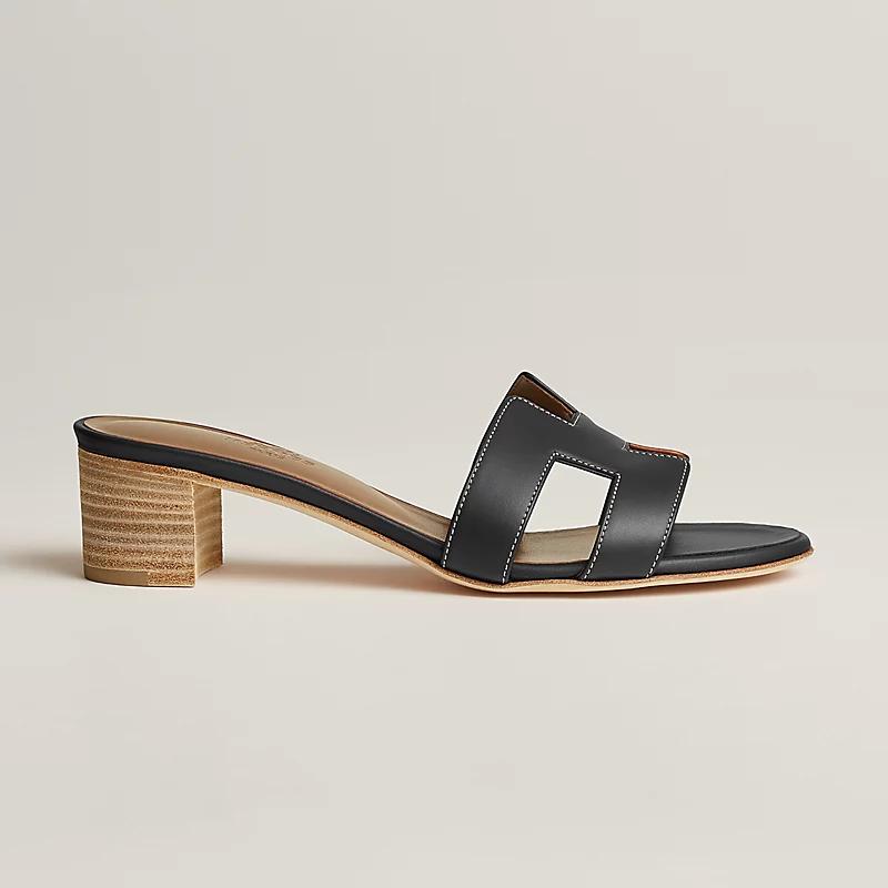 Giày Hermes Oasis Sandal Nữ Đen